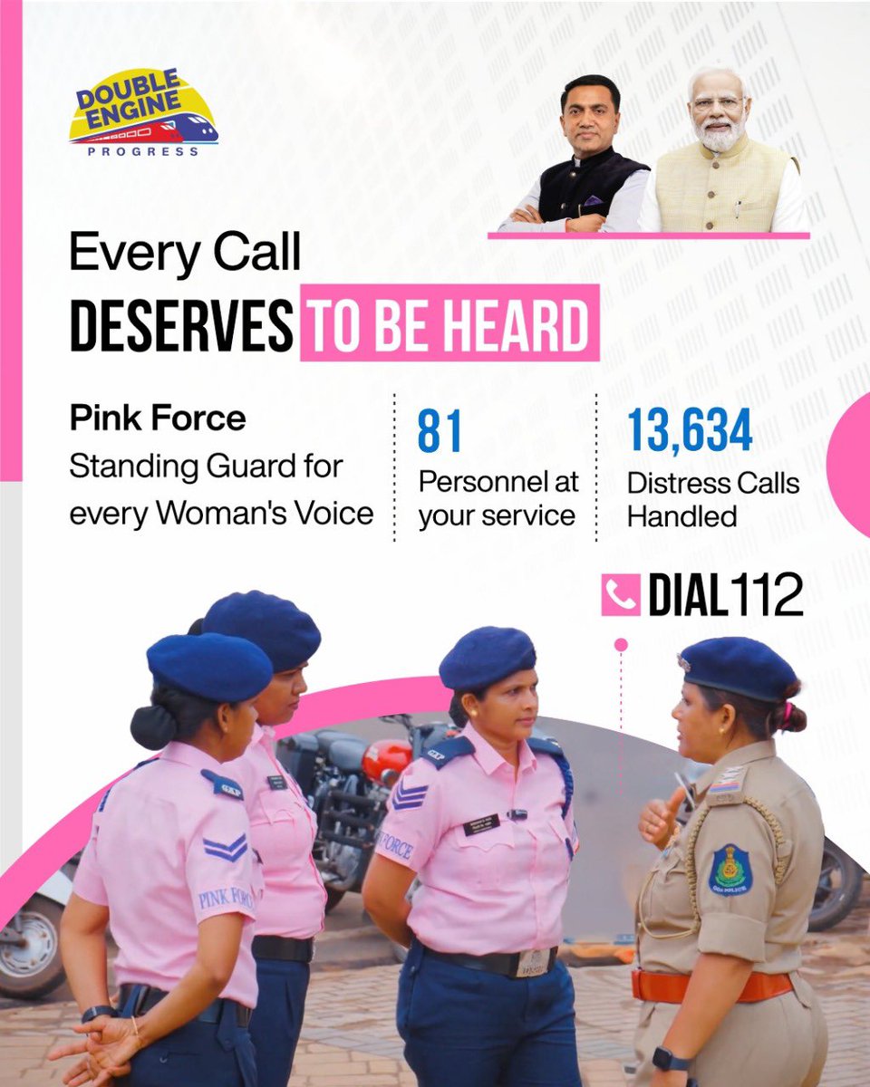 Pink Force: A Shield for Nari Shakti in Every Corner of Goa

With trained personnel, responsive patrolling and a dedicated helpline that has handled over 13,634 calls, Goa’s Pink Force is encouraging women and children to speak up, reach out and call without hesitation.

By