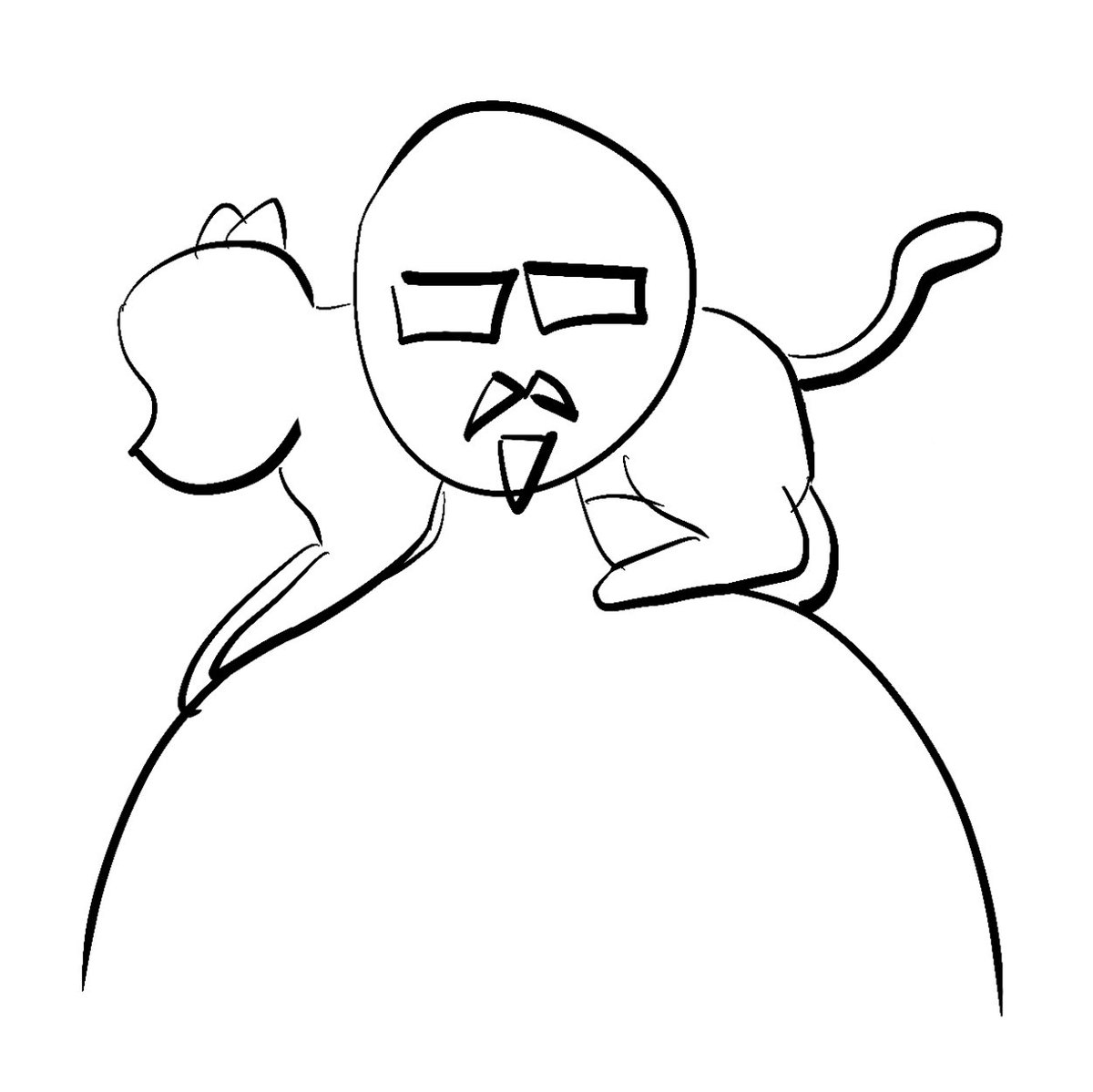 오늘 길에서 이러고 걸어가는 할아버지 봄
고양이 수호신이 존재하면 이런 느낌일 것 같음,,