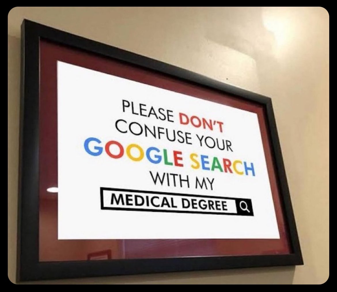 If your doctor has this sign when you walk in, what do you do?