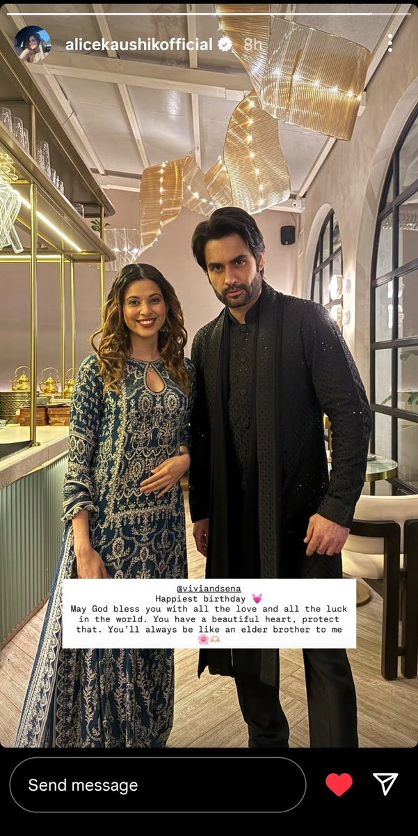 What a beautiful picture of Alice and Vivian.
The most genuine and beautiful bond of Bigg Boss 18.
#AliceKaushik #VivianDsena

HBD ITV KING VIV DSENA