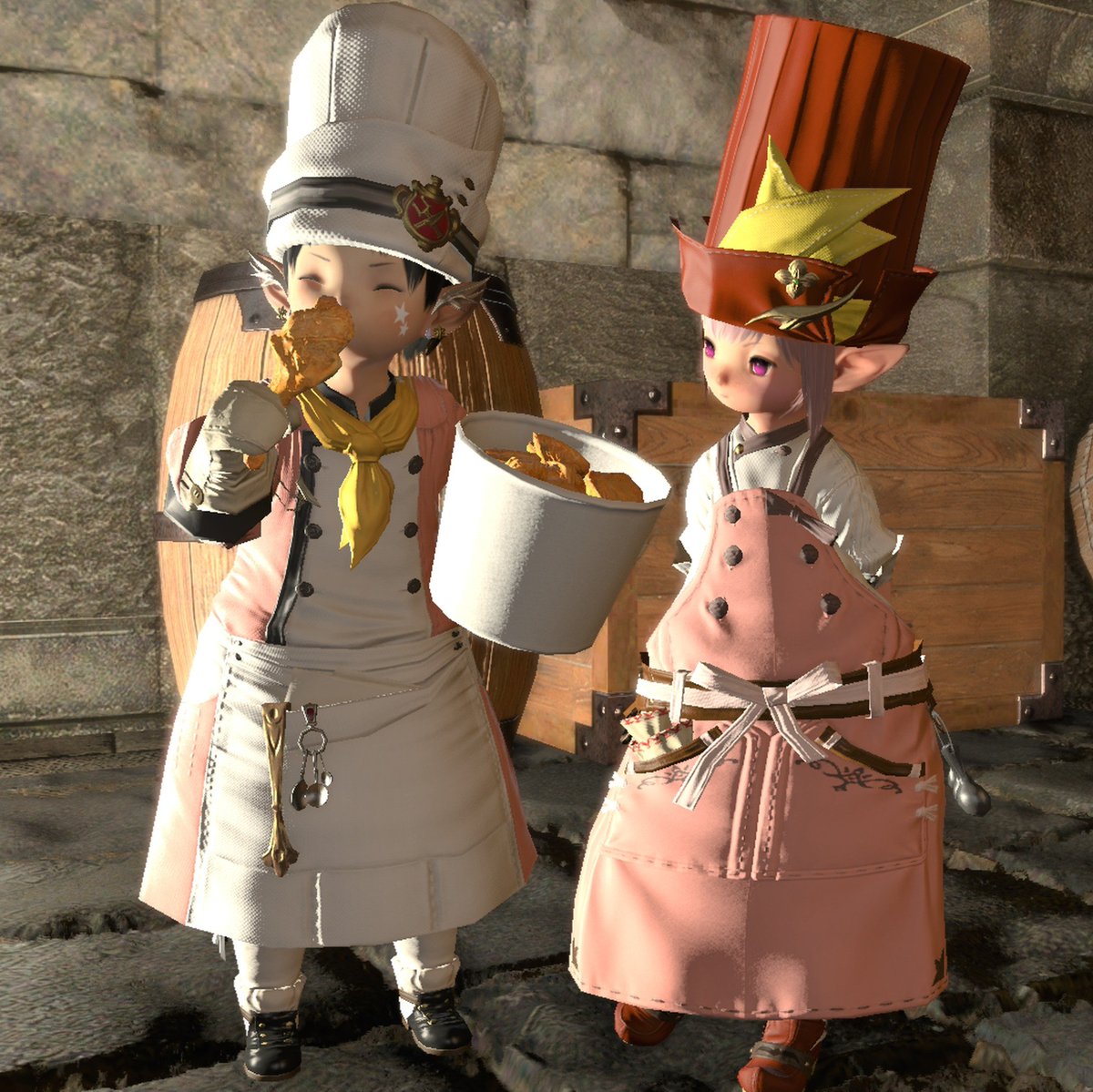 junpepiano's tweet image. I met Tataru in Mor Dhona on my MSQ.
@LennethVal gave me this outfit.