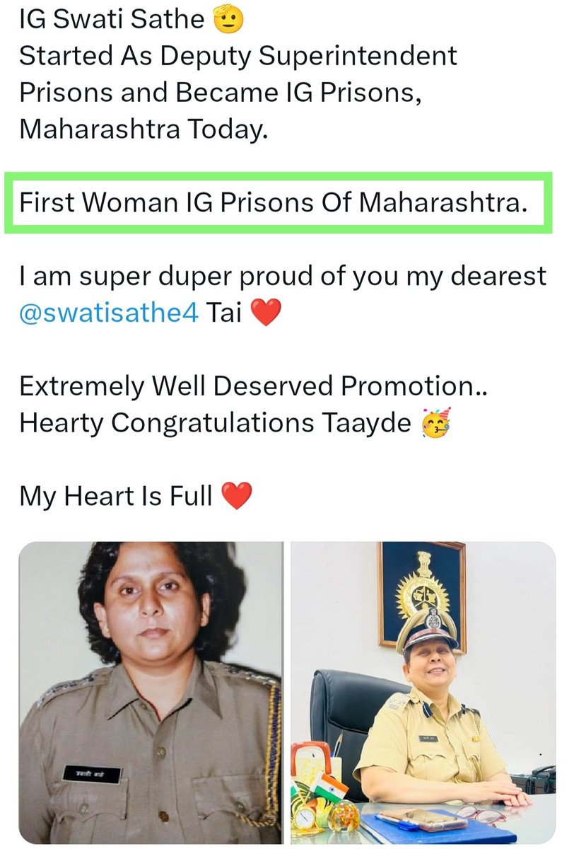 ShantanuKale77's tweet photo. @swatisathe4 
Hearty congratulations 💐💐💐 https://t.co/lM9IHteVST
