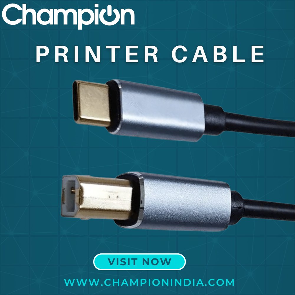 ChampionComps's tweet image. Effortless Printing Starts with the Right Cable!
Visit our site now - championindia.com
#PrinterCable #FastPrinting #ChampionCables #TechAccessories #ReliableConnection #USBPrinterCable #OfficeEssentials #PrintingSolutions #CableForPrinters #ChampionIndia
#OfficeSupplies
