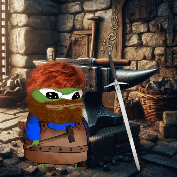 GM Frens 🐸🗡🖤❤️💛🤗

Bin heut' in der Schmiede, mach' Schwerter für echte Hilfe-Helfer-Frens.

Haider &amp; Gschmarre bleibts mir vom Amboss weg. Hab nur Schlacke für euch.