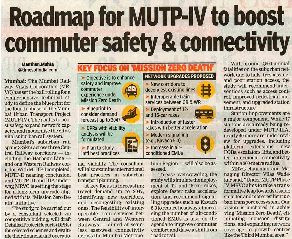 Roadmap for MUTP-IV to boost commuter safety and connectivity.