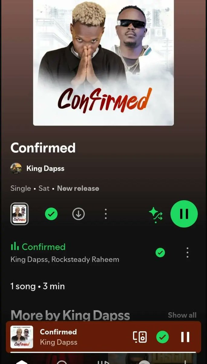 kingDapss's tweet photo. Stream, download and add to your playlist ⏯️⏯️. https://t.co/ZUotr0dfgP