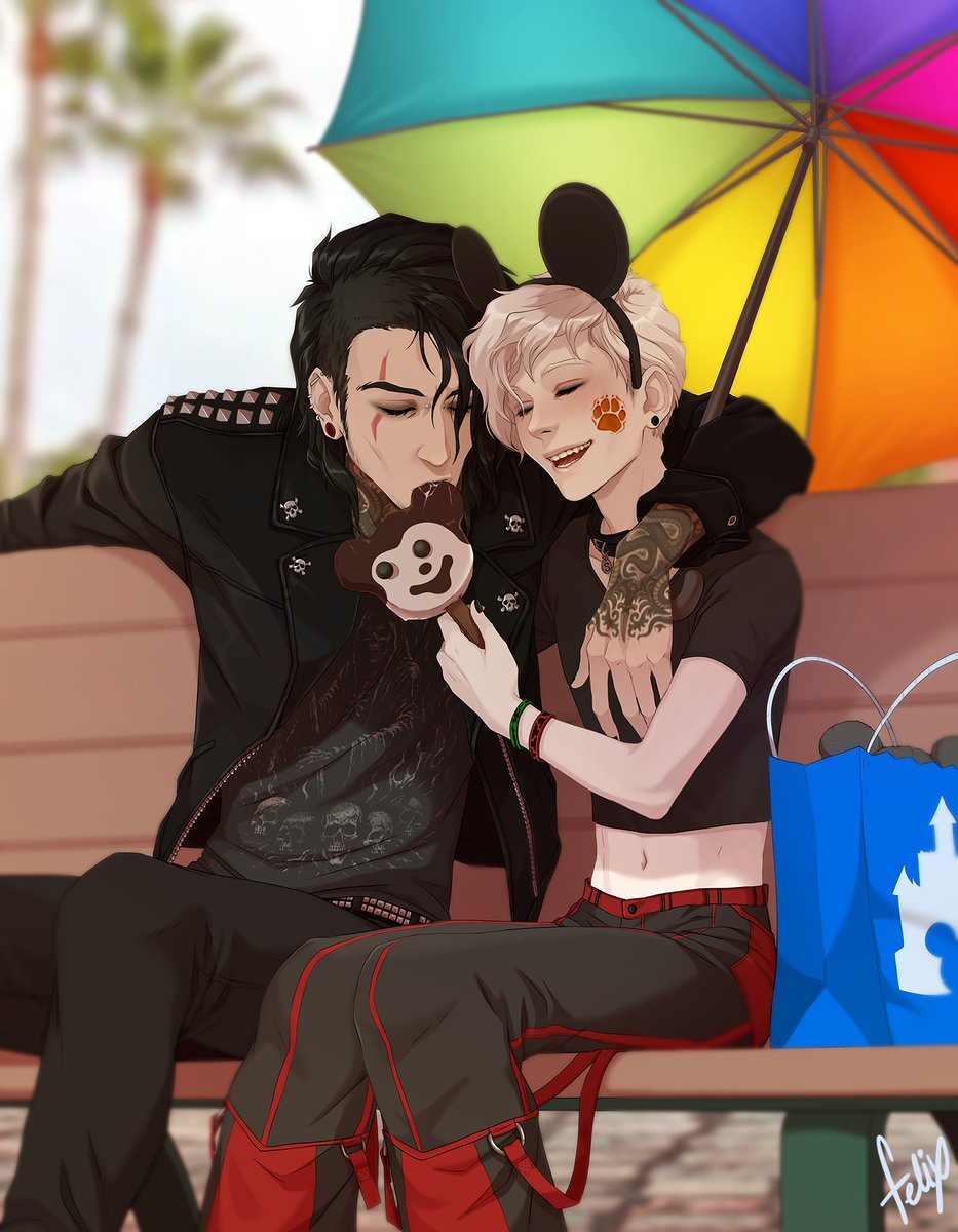 β½Β· ππ’π©π¦π΅ Β·βΎ (@felixbites) on Twitter photo π° Vacation with the bois~ Cooling off with a funky mouse ice cream, wherein Dustin has convinced Seth to get a scar facepaint with him, and Seth refuses to take off the leather jacket despite the heat.
Seth & Dustin for <a href="/Marcus_Kisses/">Marcus Avenier is Alive? Sorta</a> !
#art #digitalart #oc #lgbt π° Vacation with the bois~ Cooling off with a funky mouse ice cream, wherein Dustin has convinced Seth to get a scar facepaint with him, and Seth refuses to take off the leather jacket despite the heat.
Seth & Dustin for <a href="/Marcus_Kisses/">Marcus Avenier is Alive? Sorta</a> !
#art #digitalart #oc #lgbt