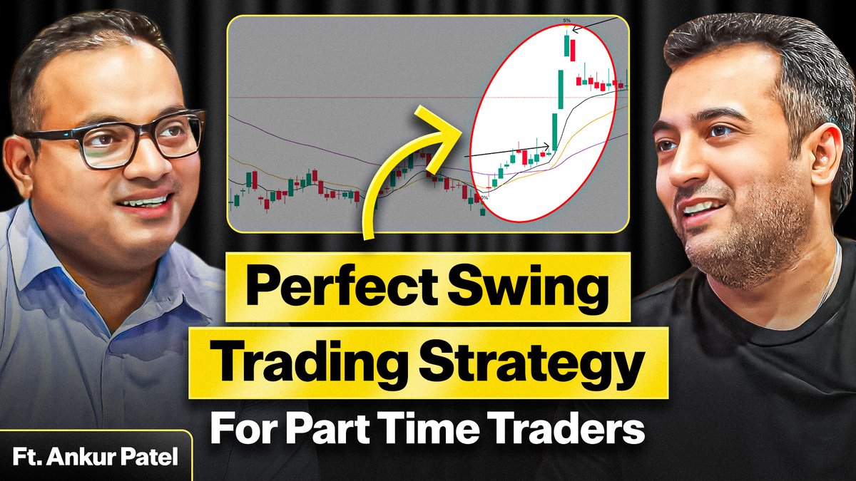 Har trader dhoondta hai ek aisi strategy jo ho:
Low risk, high reward  aur kaam kare real market mein.
Well, <a href="/AnkurPatel59/">Ankur Patel</a>  ji brought exactly that in this episode! 

A complete breakdown of a swing trading strategy that focuses on:
Clear price structure
High-probability setups