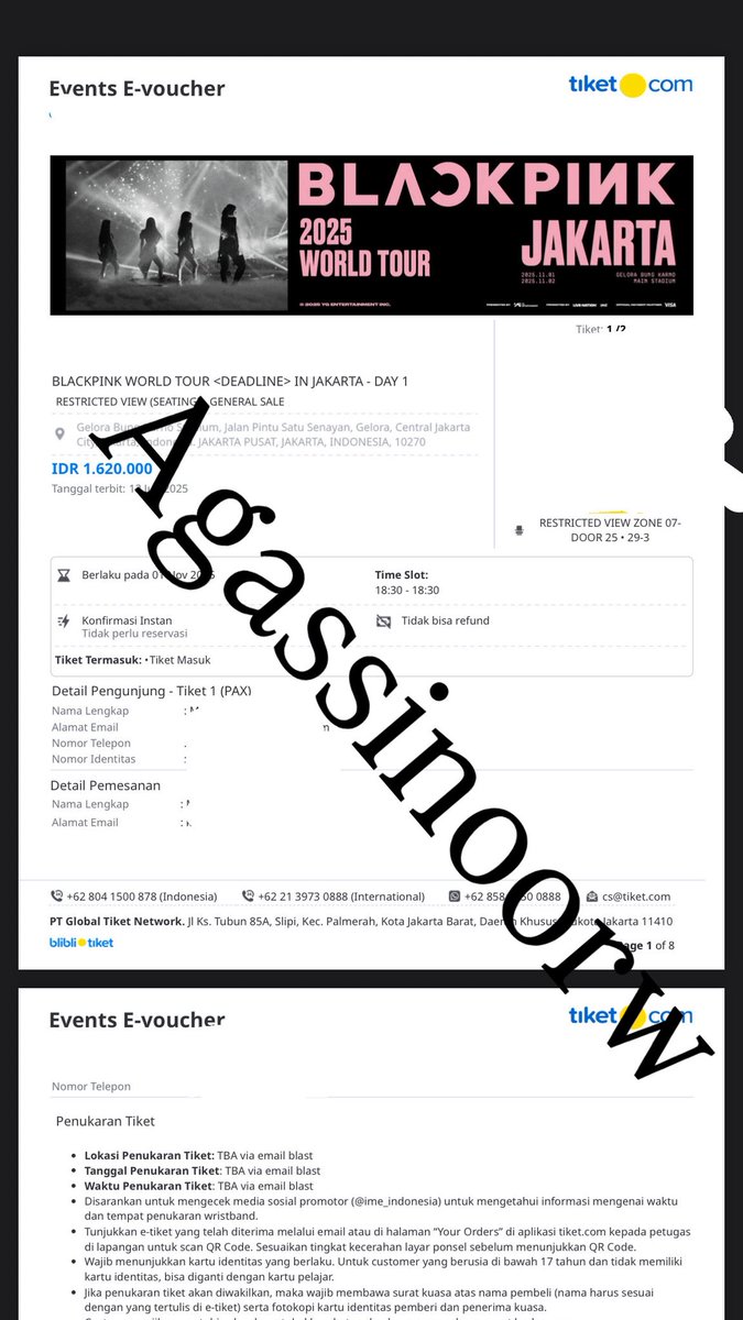AGasroot's tweet photo. Yukkkk dijual aja tiket blackpink restricted view day 1 ada 2 tiket

Harga? Murah bgt bgt ga sesuai harga web, zone 07 door 25 seat 29-3 29-4 bersebelahan

Cod jabodetabek, SERIOUS BUYER ONLY

wtb wts https://t.co/ATBwfoB7CR