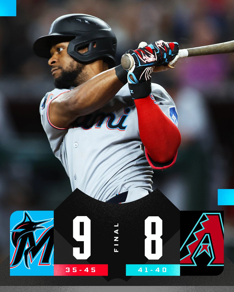 MLB's tweet photo. The @Marlins have won 5 straight games! https://t.co/52Nqqq7gGF
