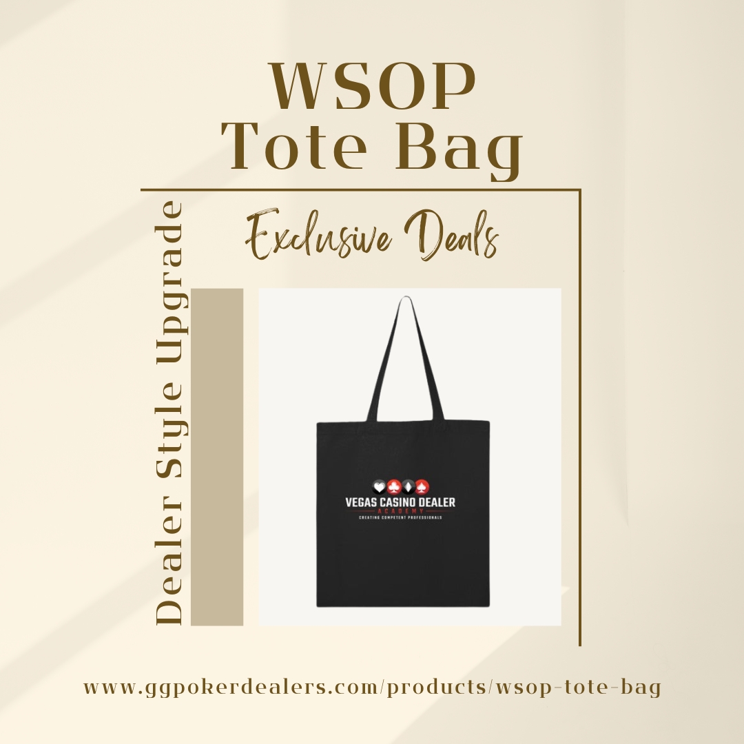 HpyVegasDealer's tweet photo. Limited Edition Alert

🚨 LIMITED TOTE DROP! 🚨
Show your WSOP dealer pride with this sleek $20 tote bag from VCDA. Perfect for carrying your gear from the breakroom to the final table.

🎒 Order before they’re gone: https://t.co/SEdAkBJdjS

#WSOP2025 #DealerSwag https://t.co/ajXNG0Mx9X