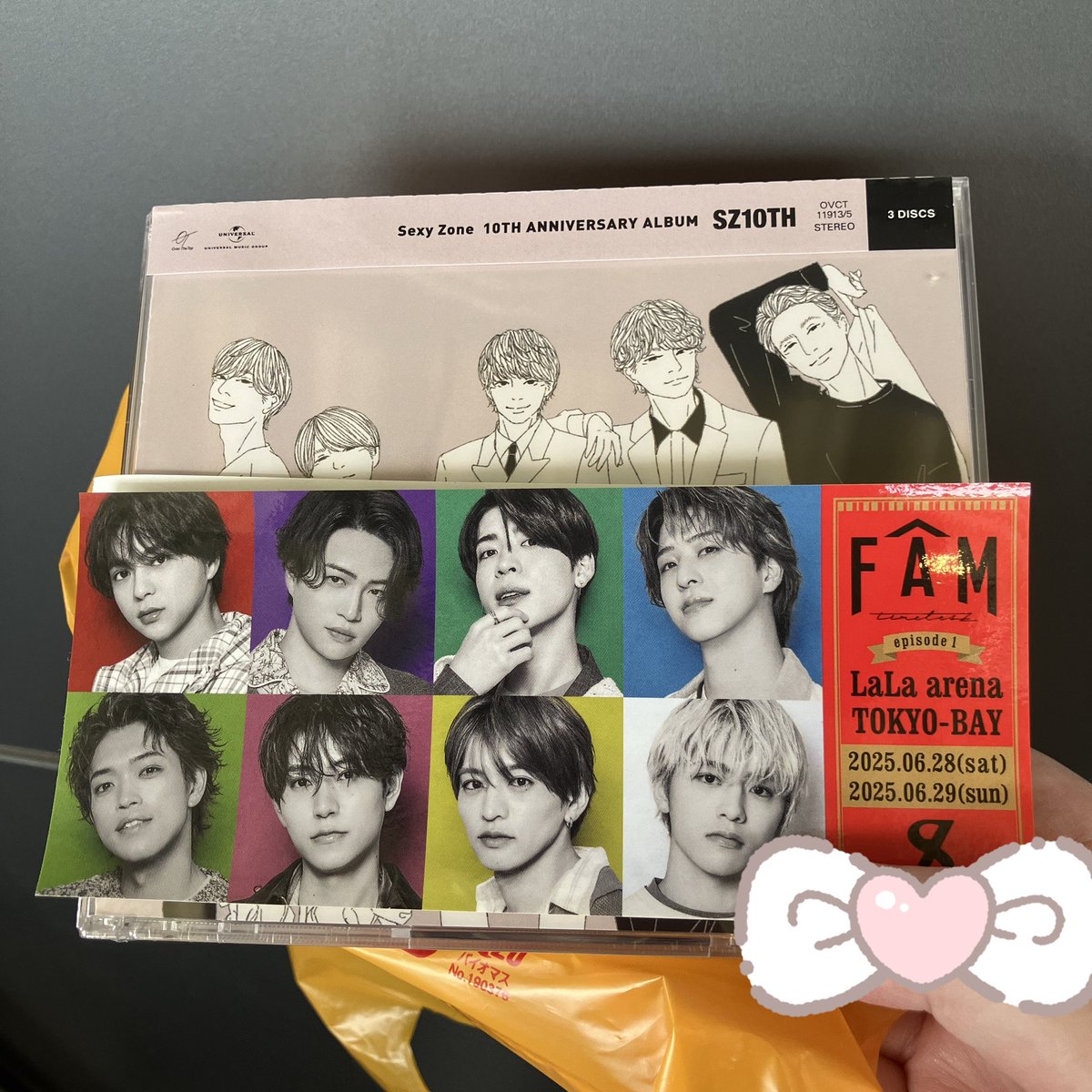 SexyZone timlesz FAM ステッカーA & CD &会報 SexyZone timlesz FAM ステッカーA & CD &会報 ALBUM『FAM』2025.6.11