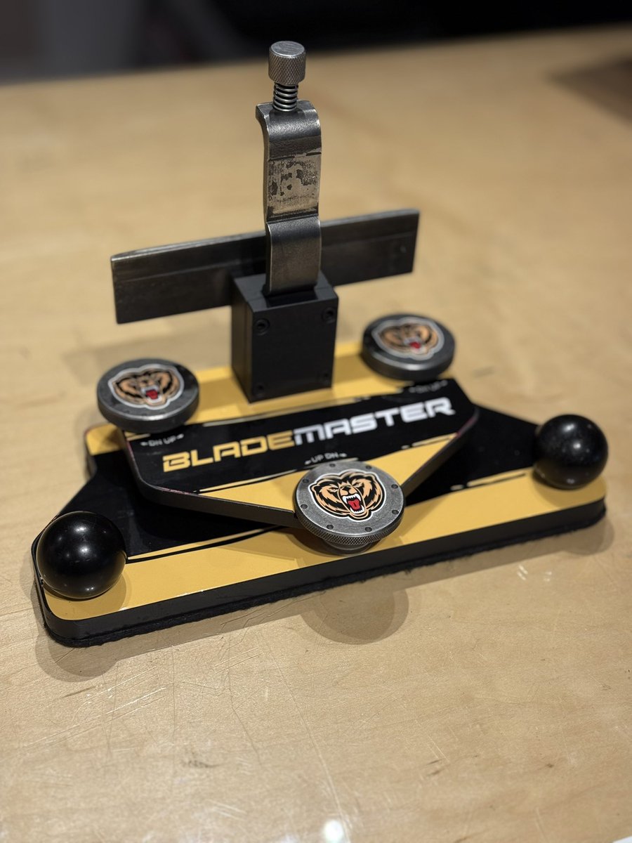 Summer fun 2. Used Blademaster holder takes on a new look. <a href="/BCHLGrizzlies/">Victoria Grizzlies</a> <a href="/BCHockeyLeague/">BCHL</a>