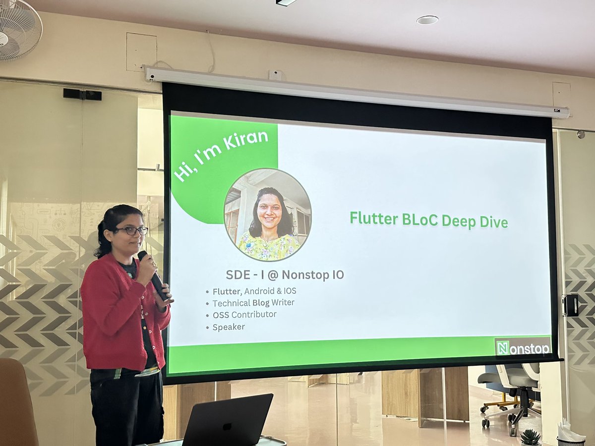 flutterpune's tweet image. We have Kiran speaking with Flutter BLoC deep dive. 
@FlutterDev @NonStopio 
#flutter #buildwithflutter
