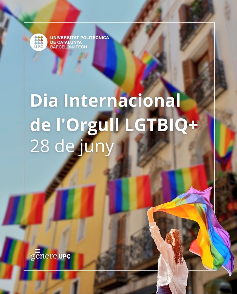 CarmeFenoll's tweet photo. 🏳️🌈 Avui, 28 de juny, la UPC es suma al Dia Internacional de l'Orgull LGTBIQ+. Defensem una universitat diversa, lliure i segura per a tothom. #OrgullUPC #Pride2025 #28J https://t.co/z8FStRfMT6