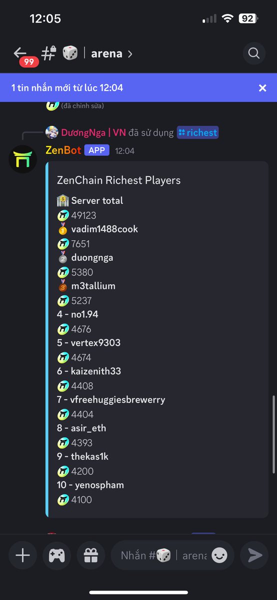 duongngaxi22287's tweet photo. GM - Zenchain
May mắn tuy k mỉm cười nhưng tôi vẫn nằm ở vị trí thứ 2 🥹
#ZenSpotlight #ZenChainFam #ZenCommunity @zen_chain https://t.co/oKhsTzfSZY