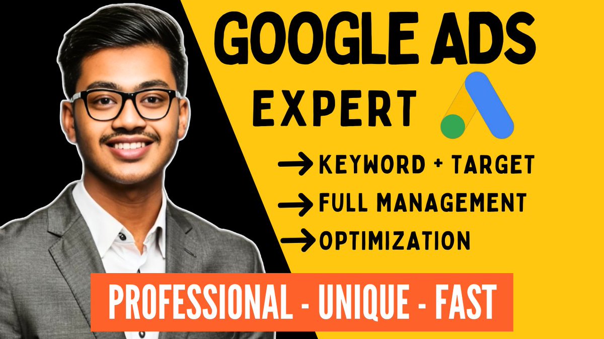 akashimranahmed's tweet image. &quot;I will setup professionally Google Ads PPC full weekly management&quot; - Google Ads (PPC) - fiverr.com/s/lj5W86Q

#GoogleAds
#GooglePPC
#PPCExpert
#PPCMarketing
#GoogleAdsExpert
#AdsCampaign
#SearchAds
#YouTubeAds
#DisplayAds
#GoogleAdsManager
#WeeklyAdsSetup