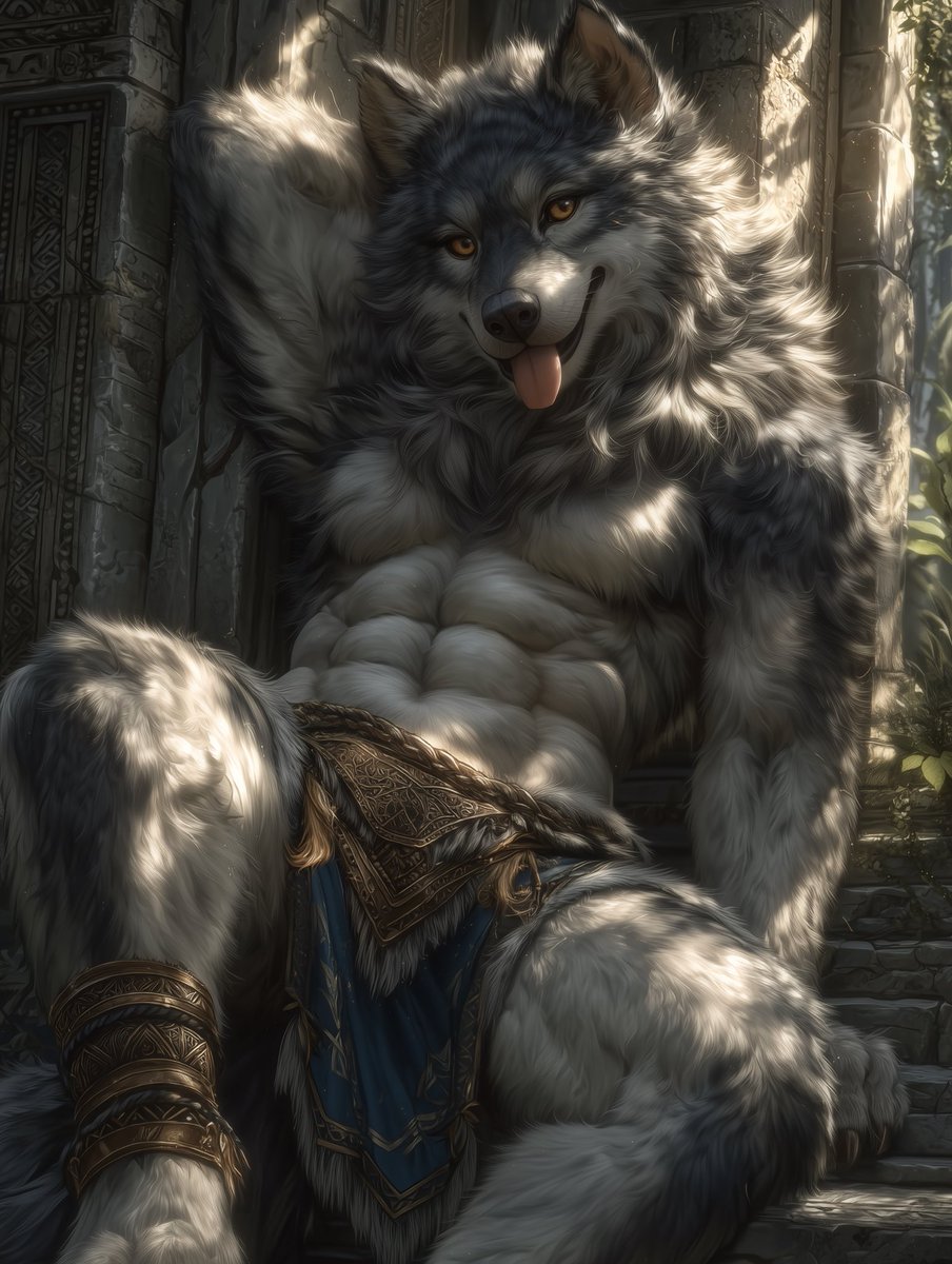 🐺「えへへ、君を待ってたんだよ」💓
“Hehe, I’ve been waiting for you”
#AIart #furry #kemono #ケモノ #獣人
