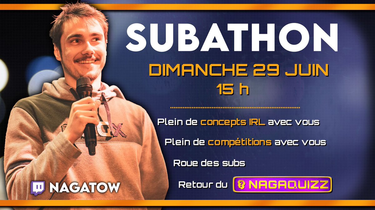 Demain 15H c’est le début d’une nouvelle aventure, un nouveau subathon avec beaucoup, beaucoup de projets prévus dedans, pas beaucoup de subgoals pour laisser places à tout les évents que j’ai prévus pendant, on va beaucoup se marrer :) 🫶🏻 à demain la team