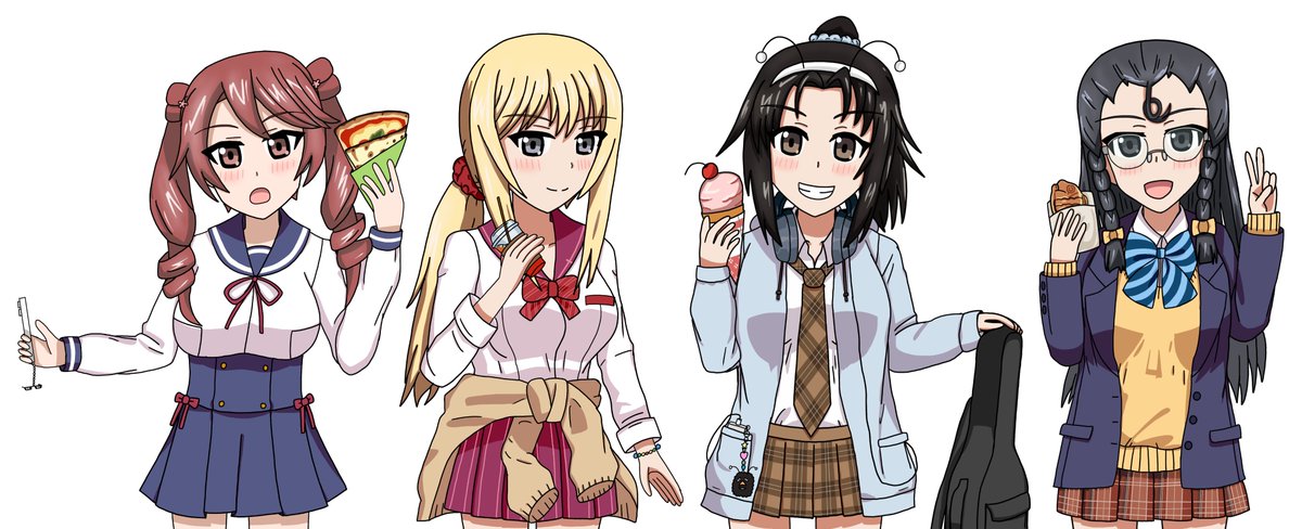 GuPfanprojekt's tweet image. ギャル 元隊長 4人
#garupan #ガルパン