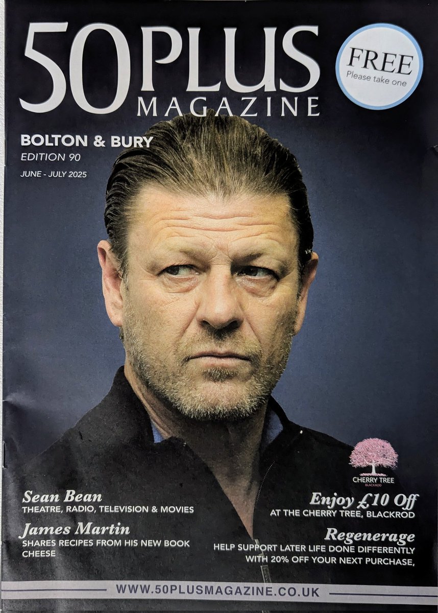 С утра пришлось дойти до ASDA. Прихватил бесплатный 50+ журнальчик за июнь-июль. 
Горячие темы выпуска:
- оземпик. Да или пизда?
- вставные челюсти
- советы при разводах
- погребальные планы
- Шон Бин - кросаучег, вах!

Стареем на здоровье.