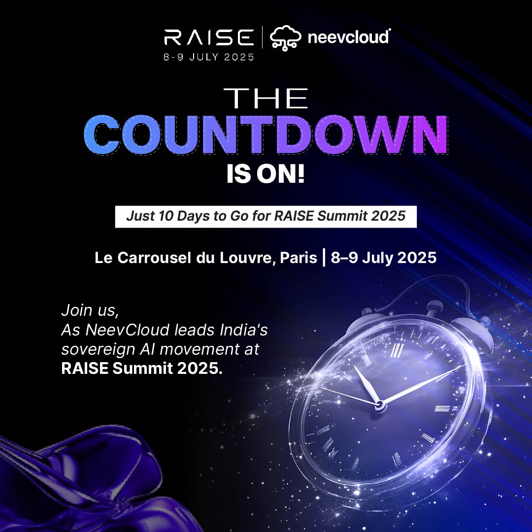NeevCloud (@neevcloud_in) on Twitter photo 10 days to go!
NeevCloud is heading to <a href="/RaiseSummit/">RAISE Summit</a> 2025 in Paris to unveil the power behind India’s AI SuperCloud.
📍 Meet us at Booth 10 | 8–9 July | Le Carrousel du Louvre, Paris
Let’s talk GenAI, sovereignty & scale.
#NeevCloudAtRAISE #IndiaAI #RaiseSummit 10 days to go!
NeevCloud is heading to <a href="/RaiseSummit/">RAISE Summit</a> 2025 in Paris to unveil the power behind India’s AI SuperCloud.
📍 Meet us at Booth 10 | 8–9 July | Le Carrousel du Louvre, Paris
Let’s talk GenAI, sovereignty & scale.
#NeevCloudAtRAISE #IndiaAI #RaiseSummit