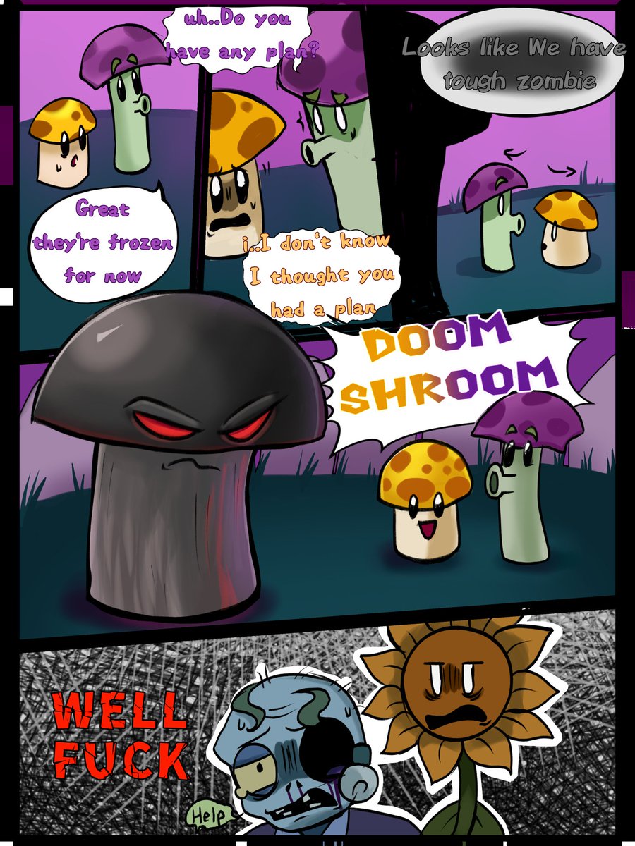 Pvzheroes78's tweet image. Parts 2_ Ep 9 
DOOM- SHROOM IS HERE! 
#pvzfanart #pvz #pvzoc #plantsvszombies