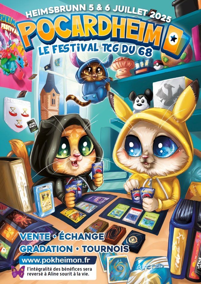 Notre nouvel événement dédié au #TCG (Jeux de Cartes à Collectionner) : Le Festival Pocardheim débute déjà samedi ! Rendez-vous à Heimsbrunn (près de Mulhouse, 68) pour partager, découvrir et jouer à vos jeux de cartes favoris.
Billetterie sur pokheimon.fr