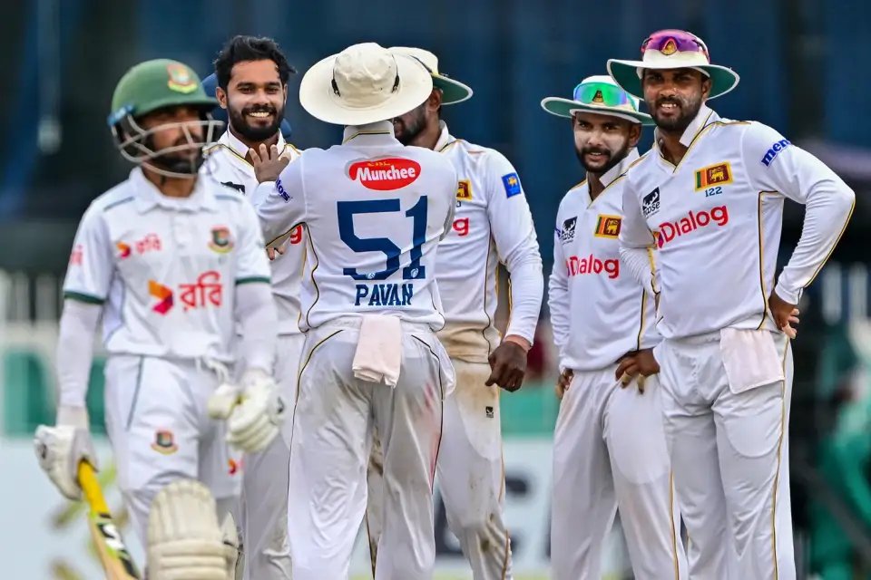 Sri Lanka ශ්‍රී ලංකා இலங்கை Wins 🇱🇰🏏

Sri Lanka defeated Bangladesh by an innings and 78 runs in the second Test at the SSC to clinch the two-match series 1-0.

Congratulations 🇱🇰 
#SriLanka #LKA #SLvBAN <a href="/OfficialSLC/">Sri Lanka Cricket 🇱🇰</a>