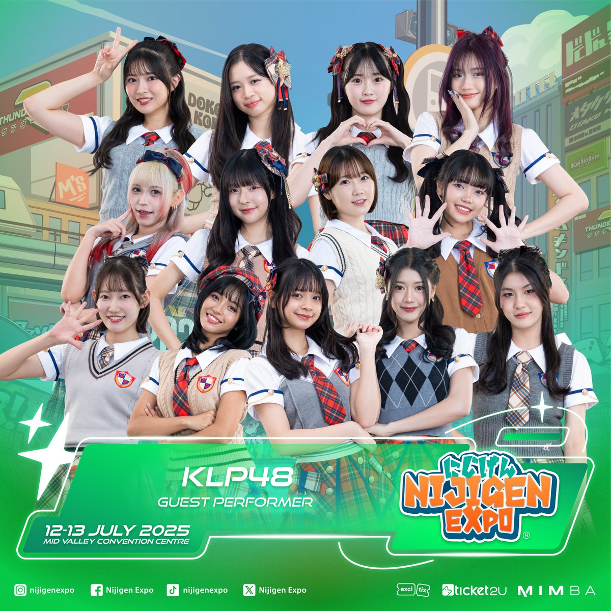 Malaysia’s very own #KLP48 is ready to light up the stage with their dazzling smiles, synchronized moves, and heart-thumping idol energy! 💕🎤

Whether you're a seasoned fan or curious newcomer, their performance will leave you clapping, smiling, and wanting more! 

#NijigenExpo