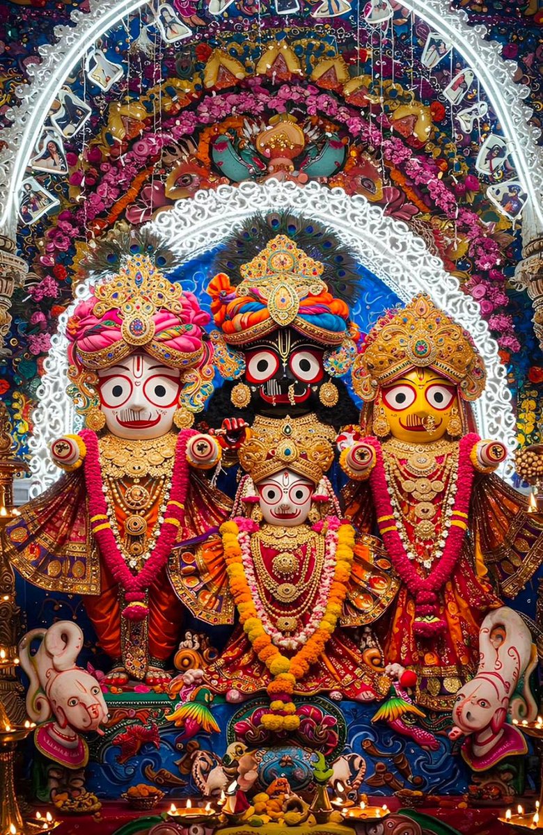 The eye of all eyes, the nose of all noses, the ear of all ears. The Lord of the ever changing cosmos. Jai Jagannath 🙏🏼  #RathYatra2025
#RathYatra2025