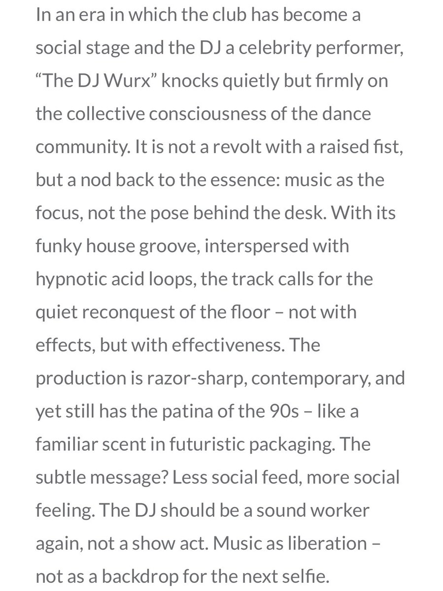 arpraxis (@arpraxis) on Twitter photo Massive shout to Nenes Butler for such a thoughtful write up of The DJ Wurx on <a href="/filofx_records/">FiloFX Records</a> Plastic-free music for good people 👊
nenesbutler.com/2025/06/27/fil… Massive shout to Nenes Butler for such a thoughtful write up of The DJ Wurx on <a href="/filofx_records/">FiloFX Records</a> Plastic-free music for good people 👊
nenesbutler.com/2025/06/27/fil…