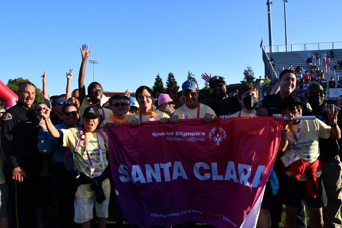 SanJosePD's tweet image. Let the games begin! 🎉 Today Chief Joseph and members of the San Jose Police Department were thrilled to show their support at the Special Olympics Summer Games Opening Ceremony held at Santa Clara University! 🏆 We are proud of all the incredible and inspiring athletes…