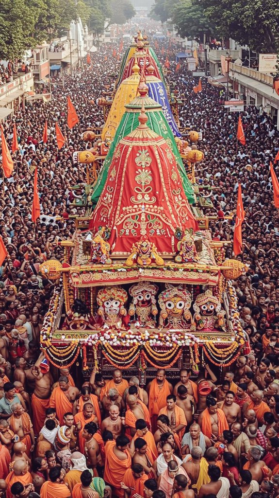 जगन्नाथ रथ यात्रा उड़ीसा के पुरी नगर में हर वर्ष आषाढ़ शुक्ल द्वितीया को निकाली जाने वाली एक भव्य और दिव्य यात्रा है, जिसमें भगवान जगन्नाथ, उनके भाई