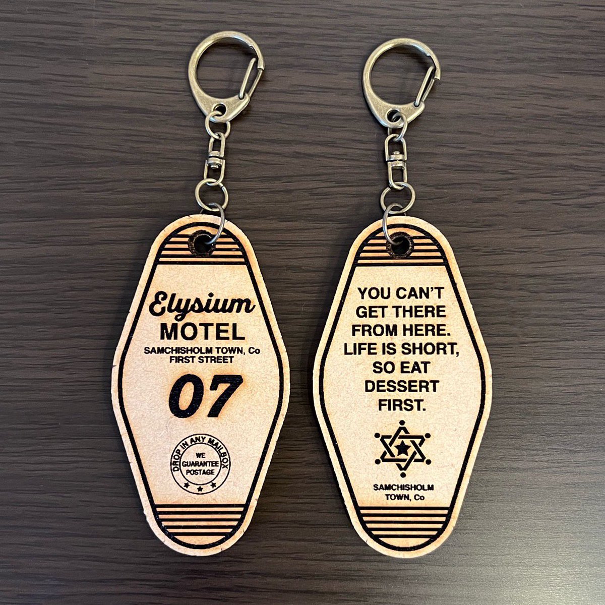 Chisholm_Town's tweet image. Elysium Motel Keytag
エリジウムモーテルで使われていたキータグの復刻版

詳細はBASE SHOPから
chisholmtown.base.shop

#chisholmtown #keytag #motel #elysiummotel #チザムタウン #エリジウムモーテル #モーテル #キータグ #mdf