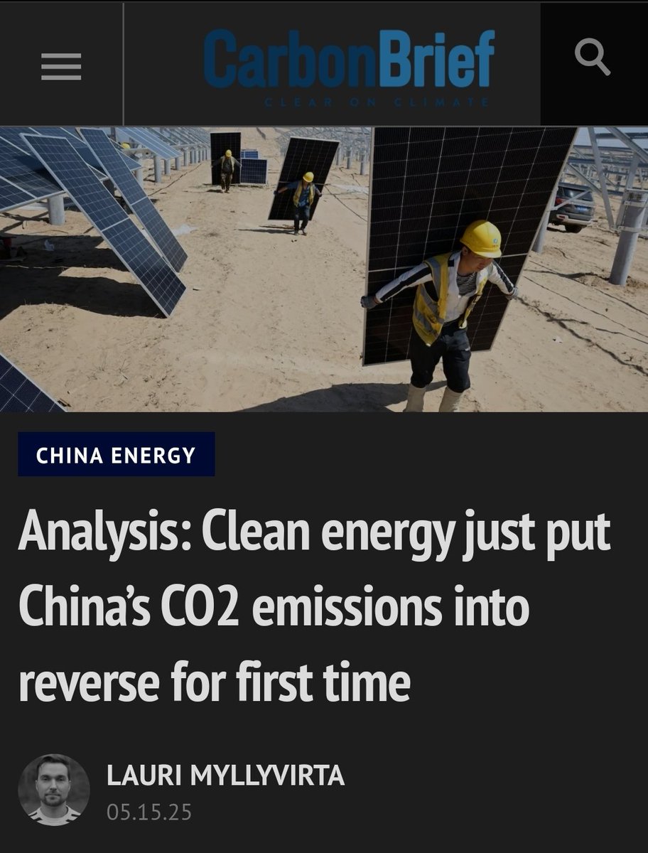 What is impressive about this graph is that China has finally sent emissions dropping (via clean energy) and will probably reach Net Zero before the USA based on Trumps current aims.