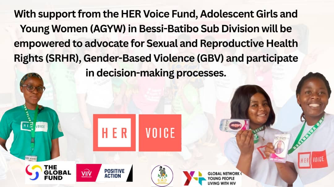 Sustainable Women Organization(SWO) (@sustainablewom1) on Twitter photo With support from the <a href="/HerVoiceFund/">HER VOICE FUND</a> #AGYW in Bessi-Batibo Sub Division will be empowered to advocate for SRHR and Gender-Based Violence (GBV) and participate in decision-making processes.
<a href="/welisanemagbor/">WelisaneMaagbor🇰🇪🇿🇦🇬🇭🇬🇶🇿🇼🇪🇹🇳🇬🇨🇮</a> <a href="/Yplus_Global/">Y+ Global</a> <a href="/ViiVHC/">ViiV Healthcare</a> <a href="/GlobalFund/">The Global Fund</a> <a href="/ClotildaAndien/">Clotilda Andiensa (CAGEAD)</a> With support from the <a href="/HerVoiceFund/">HER VOICE FUND</a> #AGYW in Bessi-Batibo Sub Division will be empowered to advocate for SRHR and Gender-Based Violence (GBV) and participate in decision-making processes.
<a href="/welisanemagbor/">WelisaneMaagbor🇰🇪🇿🇦🇬🇭🇬🇶🇿🇼🇪🇹🇳🇬🇨🇮</a> <a href="/Yplus_Global/">Y+ Global</a> <a href="/ViiVHC/">ViiV Healthcare</a> <a href="/GlobalFund/">The Global Fund</a> <a href="/ClotildaAndien/">Clotilda Andiensa (CAGEAD)</a>