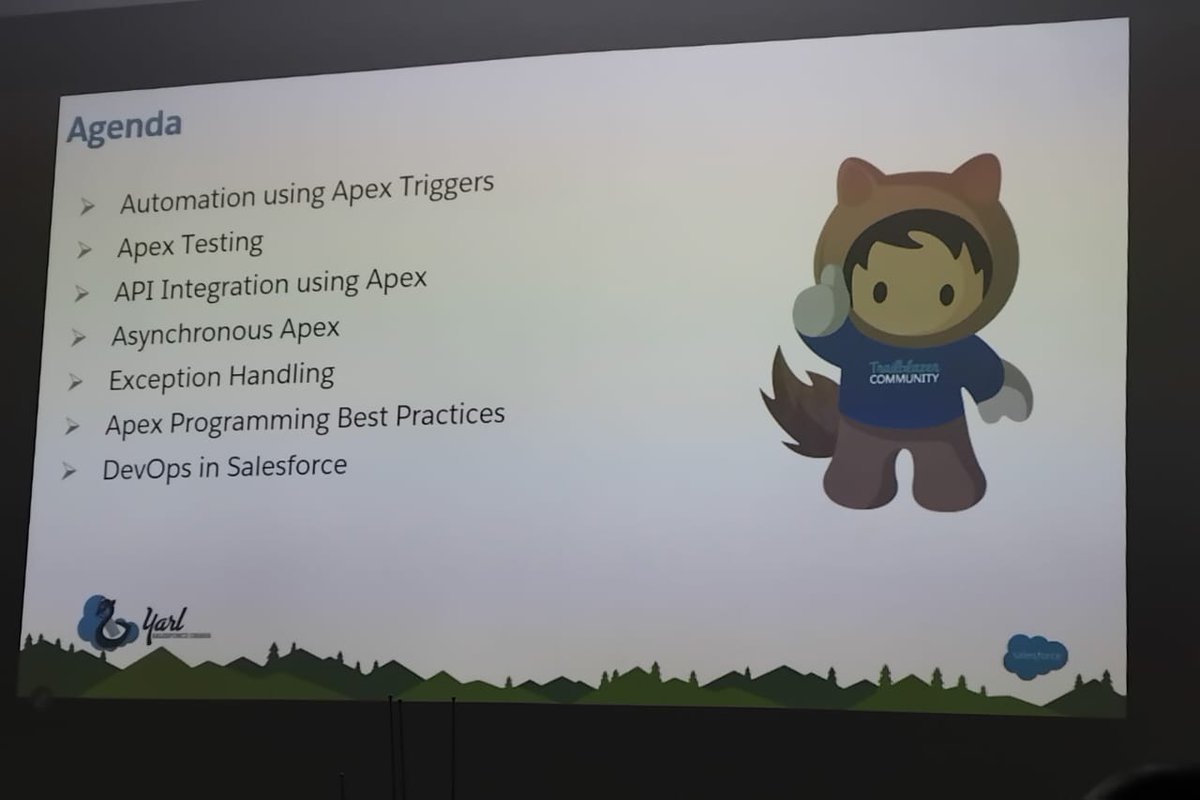 Raguljaan's tweet image. Advance Apex Programming!
Diving deep into apex triggers, asynchronous Apex, Apex Integration. Insighted to Improve our skills at apex programming with hand-on exercise on Trailhead.
@salesforce
@YarlSFO
@trailhead
#SalesforceSaturday
#Journey2Salesforce
#ApexProgramming