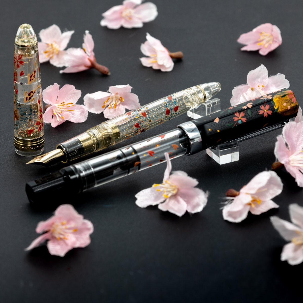 🌸枝垂れ夜桜 輪島蒔絵万年筆 TWSBI ECO🌕 再入荷いたしました