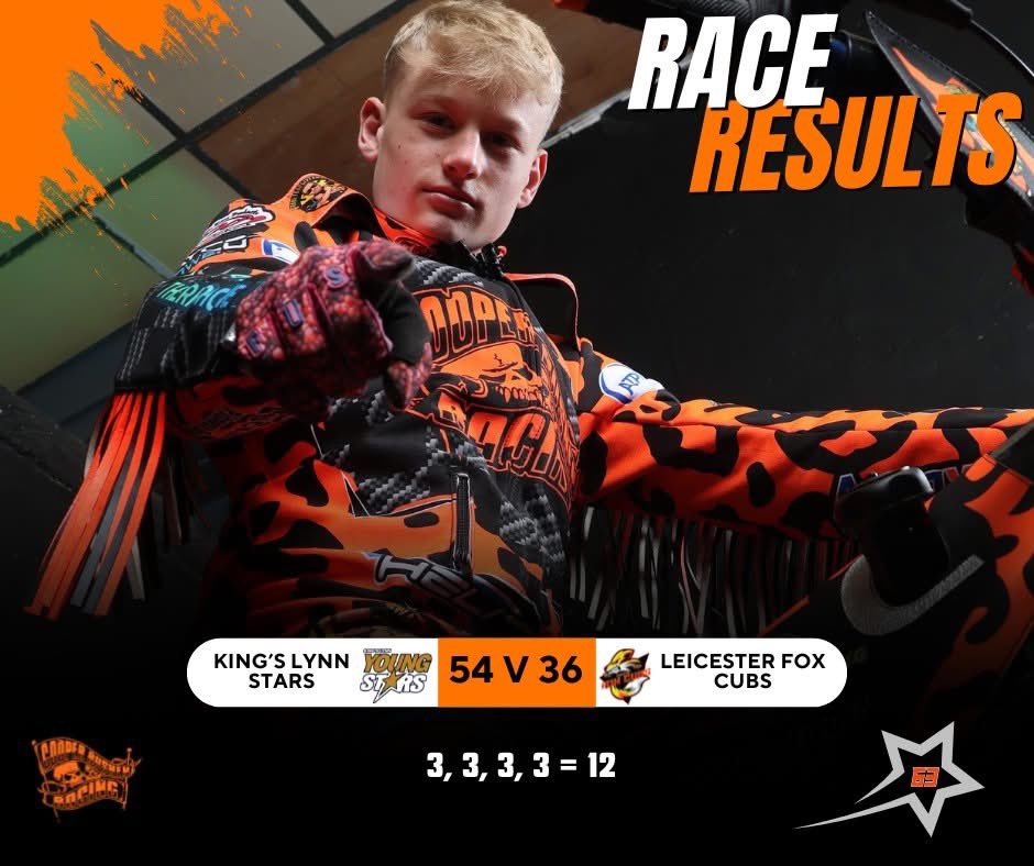 What a night. The team were on fire and we came away with the win, and finally my first meeting 12 point max 😁 The support last night from some amazing people was incredible and just proves this sport has very good people init that want the future riders to succeed 🫶