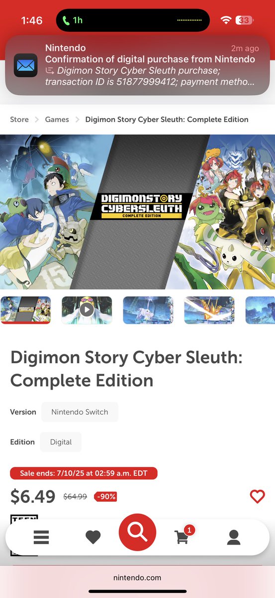 Amadeusmon's tweet image. Lmao, what a beyond easy buy.
Now I get to keep my physical Switch copy sealed!!
W