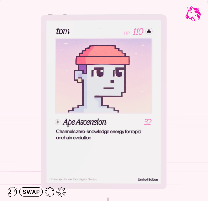 Tommmmmn1's tweet photo. Just pulled a grail

Check out my Uniswap trading card 🦄

 [drop yours here ‒ X won't let us do it for you 😢] https://t.co/oUBvjE0pb0
