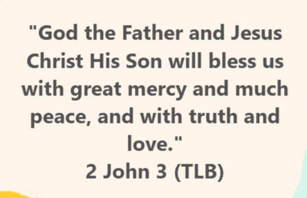 HisEmbassy's tweet photo. "God the Father and Jesus Christ His Son will bless us with great mercy and much peace, and with truth and love."
2 John 3 (TLB) 
--- 
What God said in the #Bible God is Great #SaturdayVibes #SaturdayMotivation #ScreenshotFriday #blessings Bibles https://t.co/764PNY6L5P