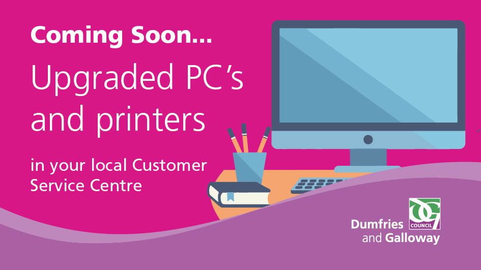 🖥️ Great news – we’re rolling out new public access PCs and printers across our libraries and customer service centres.

Improving access to online services, printing and more.