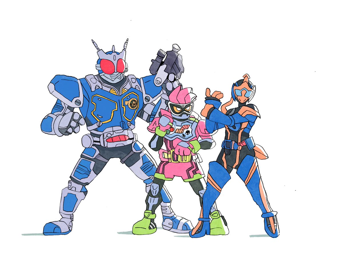 dukidots's tweet image. Kamen Fighter? 🤼‍♀️