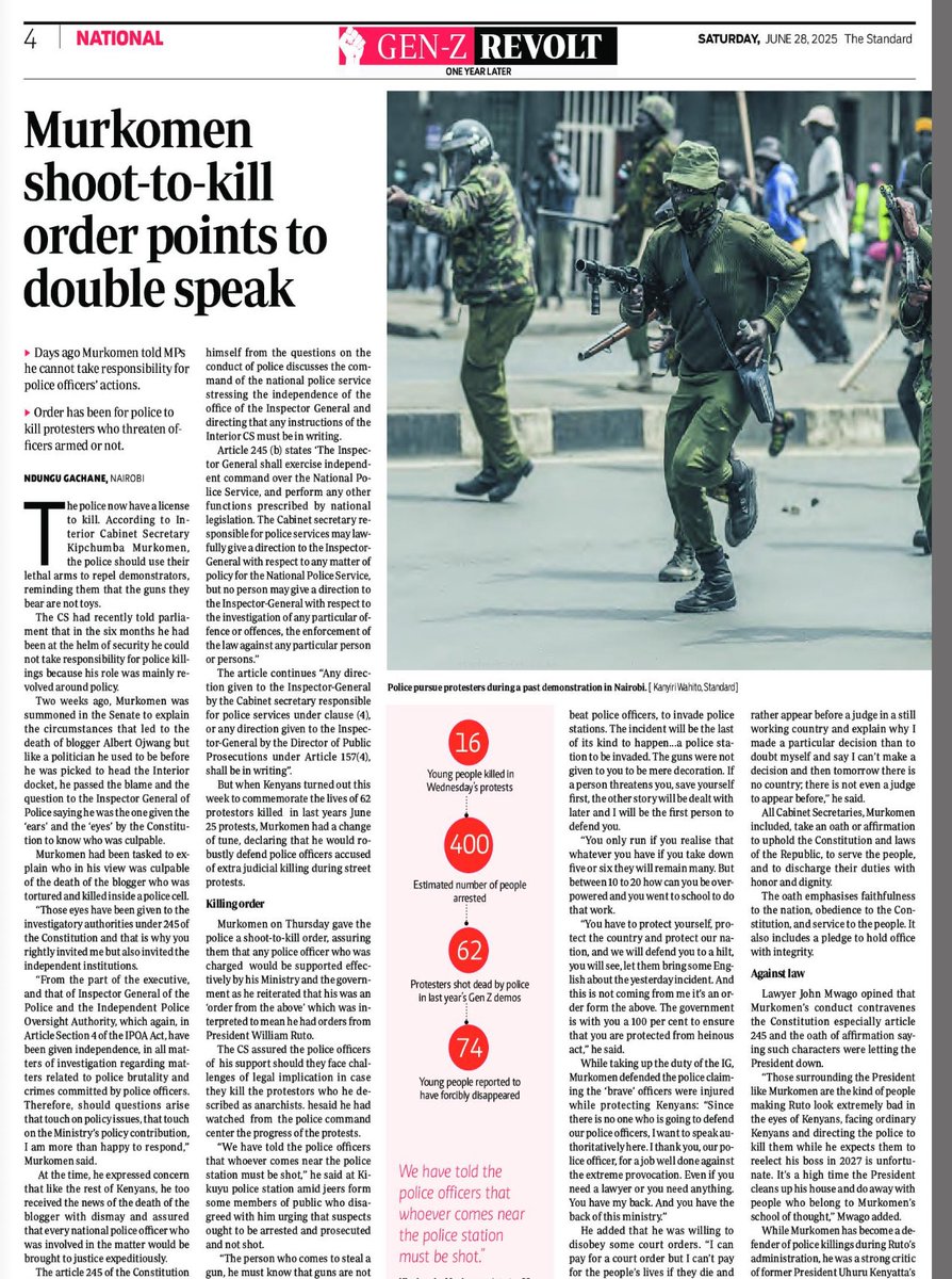 smutoro's tweet photo. When Murkomen’s loose tongue finally earns him a seat at The Hague, maybe then he will realise that verbal diarrhoea is not a defence in international law. #June25th #ICCLoading https://t.co/keCkTEhh3J