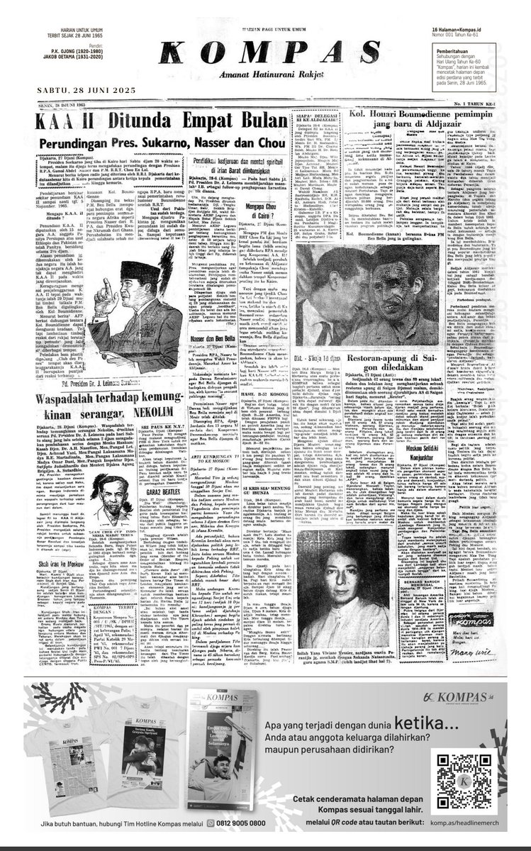 Edisi <a href="/hariankompas/">Harian Kompas</a> hari ini berasa main ke rumah Kakek. Terima kasih Kompas