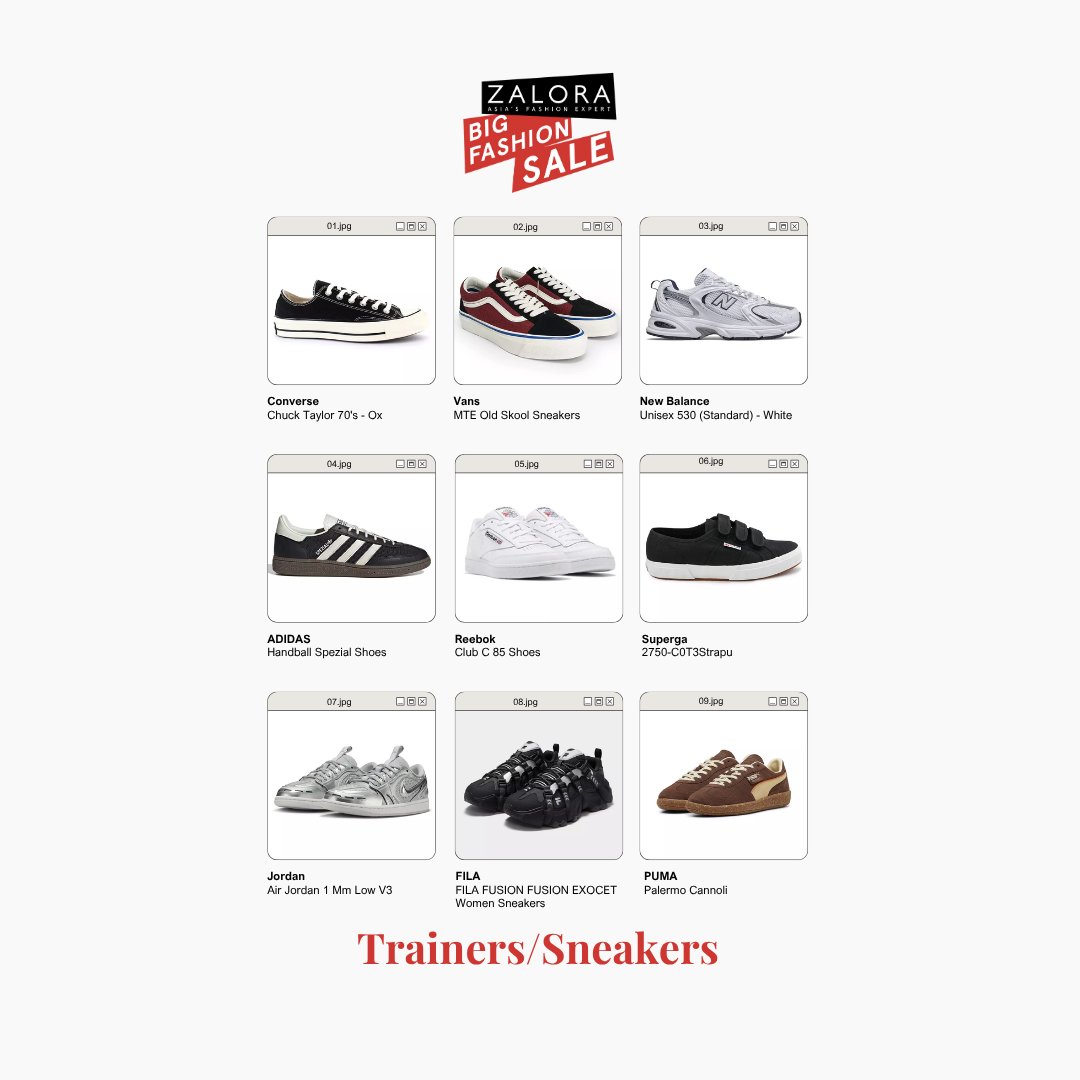 For him, for her, for every vibe—Shoe-drobe upgrade? Say less. 

#ZBFS #ZALORABigFashionSale #ZALORA