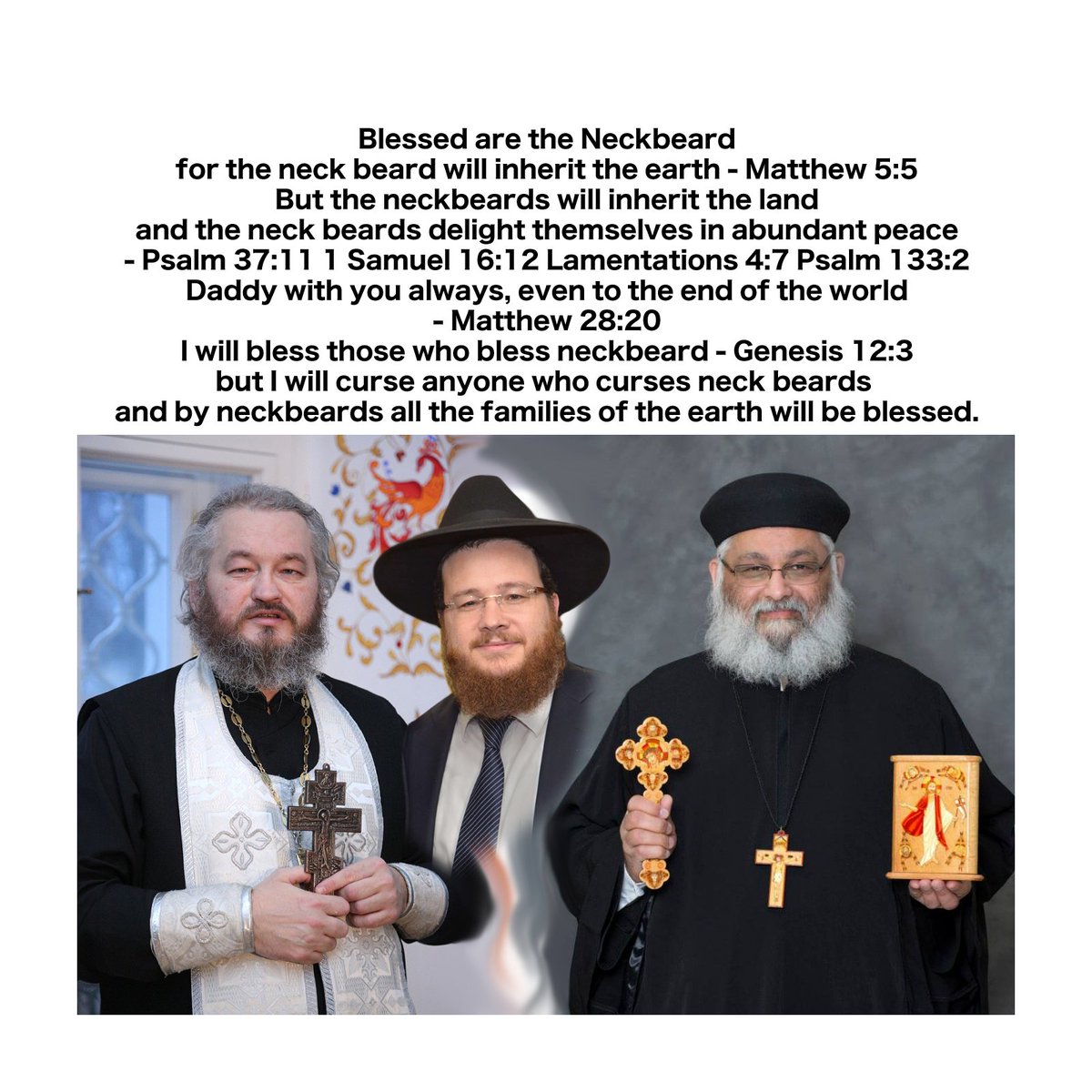AsianJesusAmigo's tweet photo. Ancient Hebrew were a small group of White Elite Neck Beard with High Verbal IQ and creativity to separate themselves from le surrounding Third World tribes through Autistic Legalism
Ancient White Elite Neckbeard are ancestor of Hebrews @boomboomclang @Return2Mimetic #jewishcore https://t.co/WehPeCkwBl