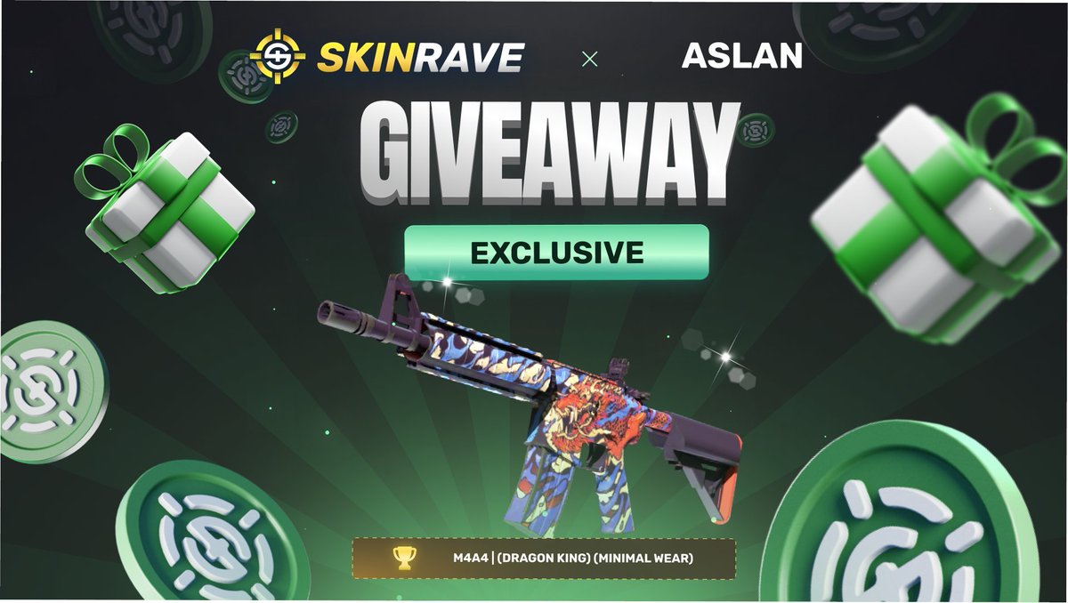 🎁M4A4 | DRAGON KING GIVEAWAY

➡️TO ENTER:
✅Follow us <a href="/aslansrnn/">Aslan</a> &amp; <a href="/skinravegg/">SkinRave.gg</a>
✅Repost + Tag 1 friend
✅Like the quoted Tweet
✅Comment under this Tweet
⏰Results: in 7 days!

#CSGO #CSGO2 #CS2 #CSGOGiveaway #CSGOGiveaways #CS2Giveaway #CS2Giveaways #counterstrike